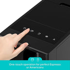 CASABREWS ACAFE PLUS Automatic Espresso Machine, 20bar Espresso Coffee Machine with Grinder and Milk Frother, Professional Coffee Maker with Touch Screen for Cappuccino and Americano, Black