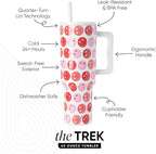 Simple Modern 40 oz Trek Tumbler with Handle and Straw Lid | Cup Holder Friendly Insulated Stainless Steel Travel Mug | Happy Heart Eyes
