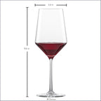 ZWIESEL GLAS Pure Cabernet Red Wine Glass (Set of 6), Graceful Wine Glasses for Red Wine, Dishwasher-Safe Tritan Crystal Glasses, Made in Germany (18 Ounce)