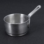 Hemoton Mini Saucepan Butter Milk Cheese Melting Pot Pan Small Heating Pot Cookware with Handle for Home Kitchen Restaurant Size S 9.5x5.3x5cm