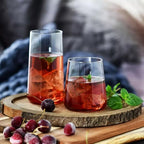 Krosno Tall Water Glasses, Set of 6, 18.3 oz, Avant-Garde Collection, Lightweight Crystal Glass, Perfect for Everyday, Dishwasher Safe, Made in Europe