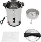 Coffee Urn, 80 Cup Coffee Percolator Commercial Coffee Maker, 12L Dual Wall Stainless Steel Coffee Maker Hot Water Beverage Dispenser Electric Coffee Urn For Catering, Wedding, Party