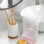 Funny Sourdough Baking Kitchen Towels, Gifts for Sourdough Bakers Tea Dish Towels for Kitchen, Baking Lover Gifts Decorative Hand Towels, 16x24 Inch Pink