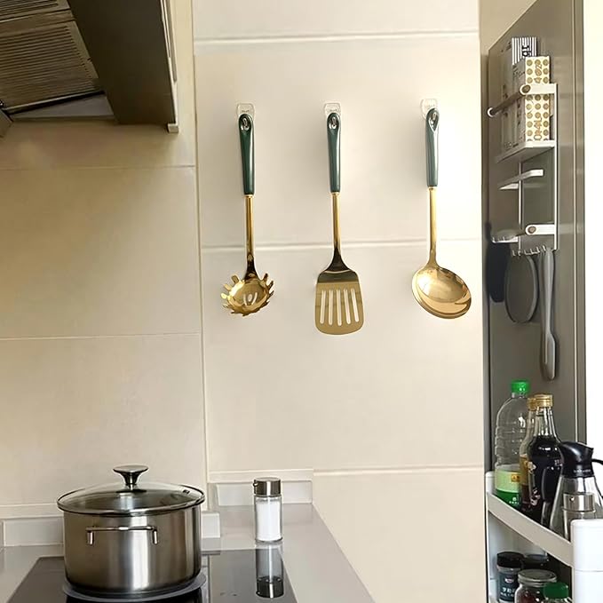 15 Clear Small Wall Hooks with 20 Strips for Hanging, Wire Toggle Hooks for Walls No Damage, Utility Hooks Heavy Duty with Adhesive Strips for Hanging Decorations in Living Spaces, No Tools.