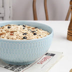 KOOV 24 Ounce Soup Bowl Set, Porcelain Cereal Bowls Microwave And Dishwasher Safe, Kitchen Bowls For Oatmeal Breakfast, Chip, Rice, Ceramic Bowl Set of 4 (Multi Color)