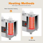 Electric Cheese Sauce Warmer 2 Bottles Commercial Sauce Warmer 110V Chocolate Sauce Warmer Toppings Bottle Warmer Adjustable Temperature