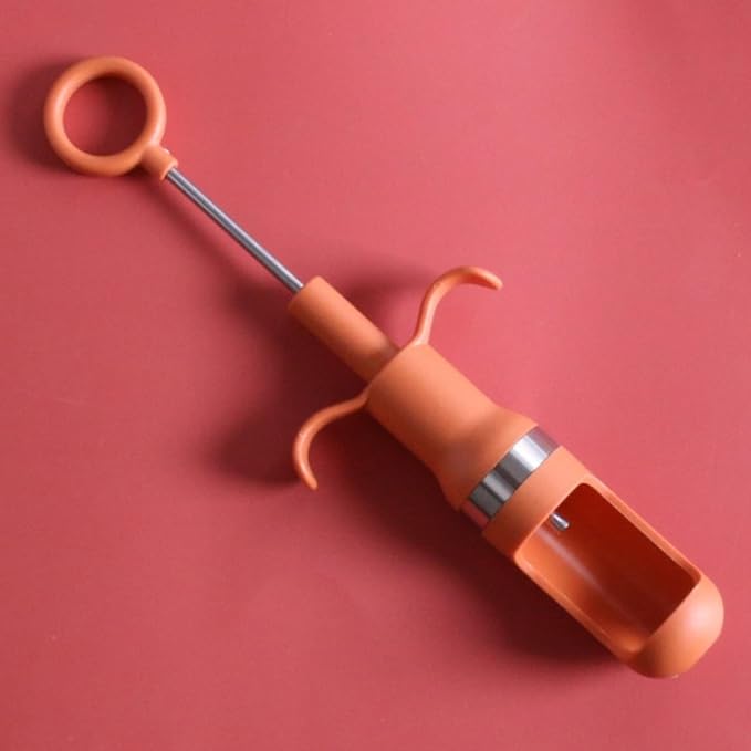 Red Dates Corer, Jujube Pitter Multifunctional, Portable Fruit Core Remover with Unique Design Fruit Core Remover for Red Dates, Pear, Cherry, Jujube (Orange)