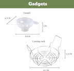 Granite Ware Enamel-on-steel 12-Piece Canner Kit, Includes 21.5 qt. Water Bath Canner with lid, Jar Rack, Blancher, Colander & 5 pc. Canning Tool Set