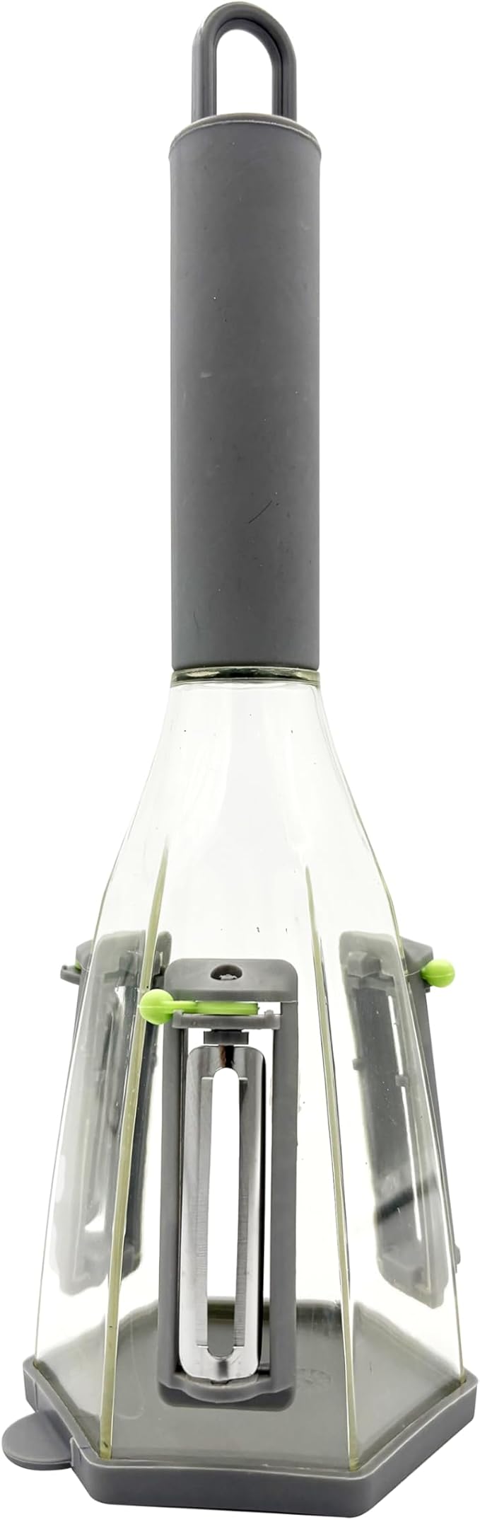 Jokari Catch-All™ Peeler - 3-Blade Vegetable Peeler with Peel Catcher, Straight Edge, Julienne, Serrated Blades, Non-Slip Grip, Dishwasher Safe for Fruits & Vegetables