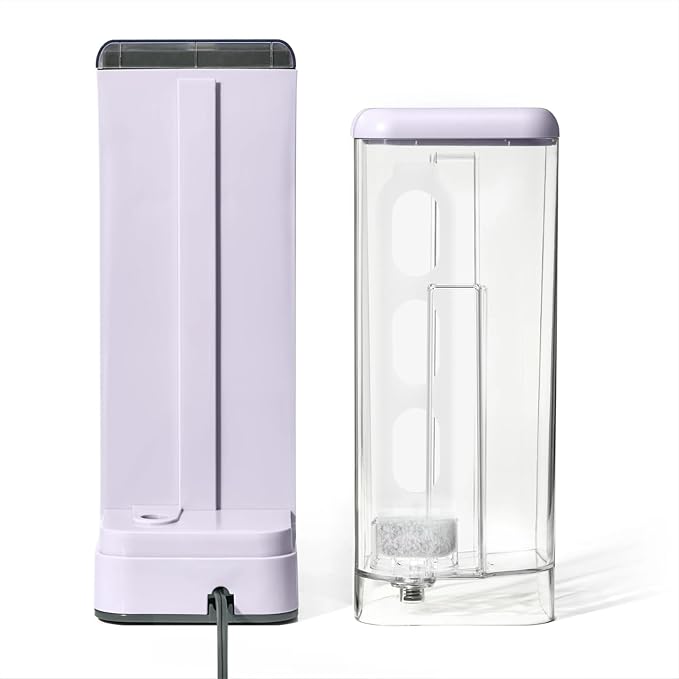 Beautiful Perfect Grind Programmable Single Serve Coffee Maker with Touch-activated Display, Programmable and Integrated Burr Grinder, 64oz Water Reservoir (Lavender)