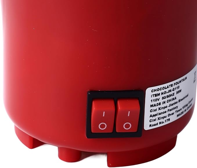 Irishom Three Layer Chocolate Sauce Fountain Detachable Mini Chocolate Sauce Melt Fondue for Party Games Night Xmas