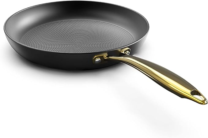 imarku Non stick Frying Pans, Long Lasting 10 Inch Frying Pan, Professional Nonstick Frying Pan Cast Iron Skillet, Stay Cool Handle, Easy Clean Oven Safe Pans, Christmas Gifts for Women/Men