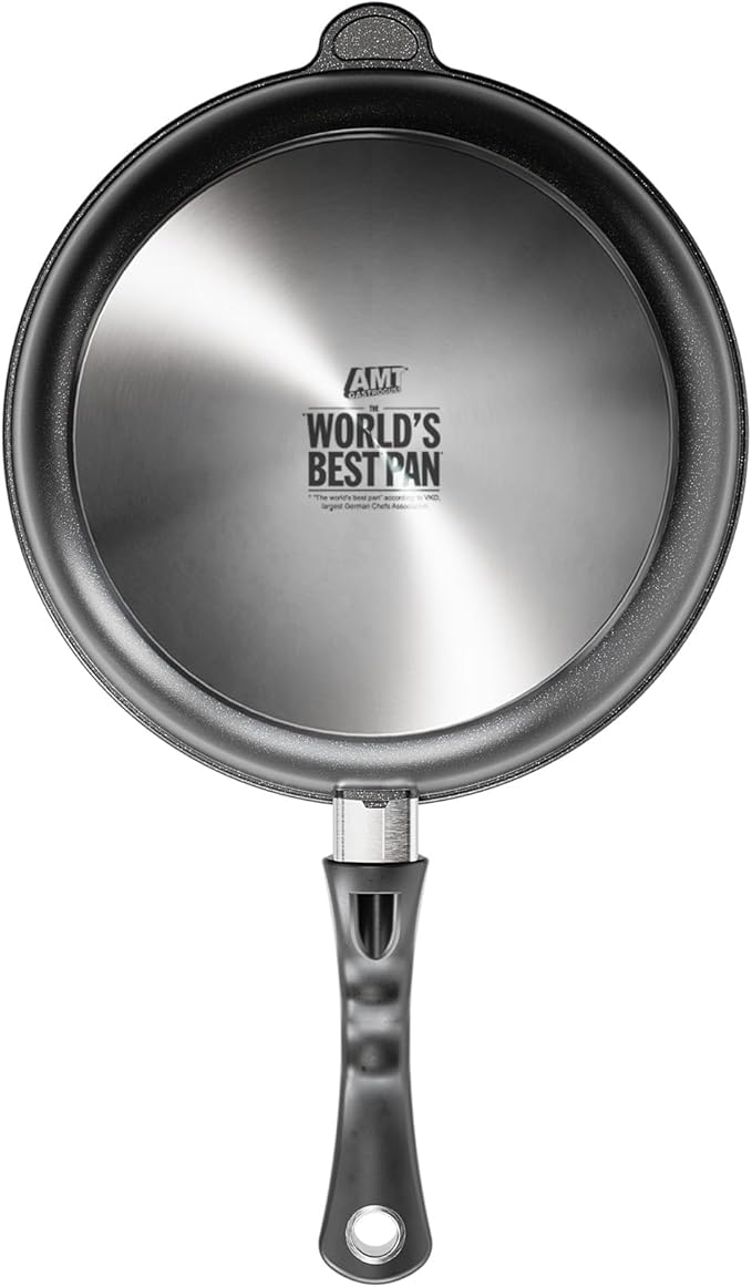 AMT Gastroguss The World´S [...] Casserole Frying pan Non-Induction, Diameter 28 cm, Height 7 cm, cast Aluminium (Aluminium), Lotan® Non-Stick Coating for Fat-Free-Frying, AMZN-728-US