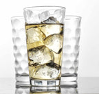 Home Essentials & Beyond Drinking Glasses Set of 4 Highball Glass Cups Bar Glasses, Uses for Juice, Water, Cocktails, Beverages, and Iced Tea. Dishwasher Safe