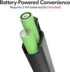 YARRAMATE Mini Powerful Milk Frother Wand, Fast Battery Operated Coffee Mixer, Handheld Drink stirrer, Electric whisk Foam Maker for Lattes, Cappuccino, Matcha, Hot Chocolate (Black)