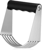 LemonRoad 12 Pcs Large Dough Blender for Baking Bulk Heavy Duty Pastry Cutter Tool Stainless Steel Dough Cutter Butter Masher Flour Beater with Thick Blade Dishwasher Safe for Easy Mixing Kitchen