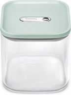 Caraway 2.5qt Glass Airtight Food Storage Container with Lid – Non-Toxic, BPA-Free Kitchen Storage Container – Stackable, Space-Saving Airtight Container for Dry Goods and More - Mist