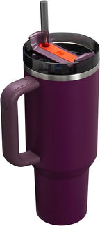 STANLEY Quencher H2.0 Tumbler with Handle and Straw 40 oz | Flowstate 3-Position Lid | Cup Holder Compatible for Travel | Insulated Stainless Steel Cup | BPA-Free | Plum