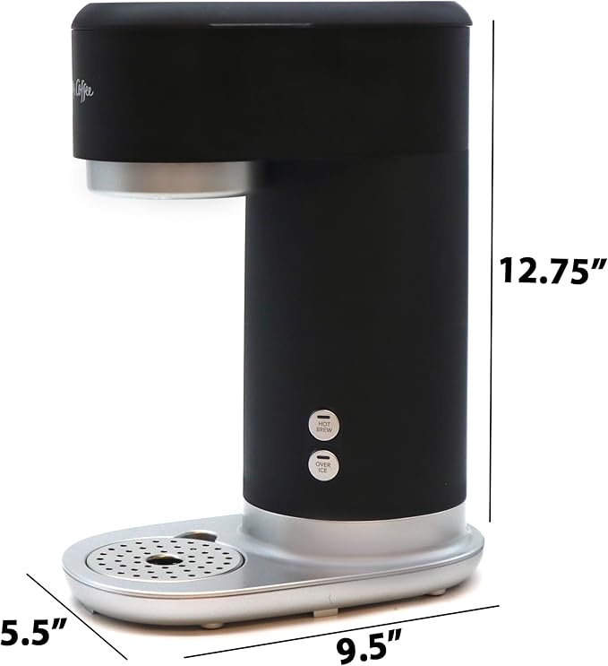 Mr. Coffee Iced Coffee Maker, Single Serve Hot and Cold Coffee Maker with 22 ounce Reusable Tumbler, Filter and Wholesalehome Cloth