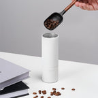 TIMEMORE Manual Coffee Grinder Foldable Handle Burr Coffee Grinder with Capacity 20g Chestnut C3S PRO Internal External Adjustable Setting, Double Bearing Positioning for Travel Camping, Home White