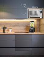 Nuwave Bravo XL Pro Air Fryer Toaster Oven with Grill Combo, 2025 New Ultra-Fast Convection System, 35% Crispier, 2X More Even, 142 Presets, 50-500F, Smarter Probe, PFAS Free, 30QT, Stainless Steel