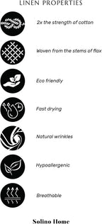 Solino Home Linen Square Tablecloth 52 x 52 Inch - 100% Pure Linen Lime Green Table Throw - Classic Hemstitch, Machine Washable Table Cloth for Summer