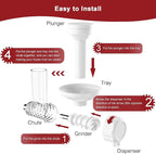 Ice Cream Maker Attachment for KitchenAid Stand Mixers, Dairy Free Frozen Fruit Soft Serve Ice Cream Machine Compatible with KitchenAid and Cuisinart, for Making Yogurt/Natural Desserts/Gelato