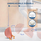 HOTEC BPA Free Unbreakable Wheat Straw Cereal Bowls - Microwave & Dishwasher Safe Soup and Salad Bowls, Set of 8, 26oz, Multicolor