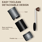 Portable Electric Coffee Grinder, Conical Burr Coffee Grinder – Dual Mode Manual & Electric Grinder Manual with Adjustable Grind Settings, Hand Bean Grinder for RV, Hiking, Office