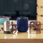 Coffee Grinder [ 170g / 5.7 OZ ], Shockproof Herb & Spice Grinder in Blue Color, with 304 Stainless Steel Removable Bowl and Sharp Blades, Espresso, Fast and Reliable. (Blue)