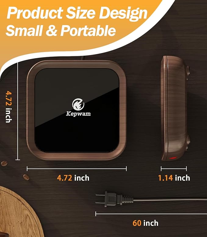 Coffee Mug Warmer Smart Cup Warmer - Excellent Heating & Highest Temp Setting & Light Indicator, Coffee Warmer for Desk Auto Shut Off, Candle Warmer Plate for Beverage, Gifts for Women Men Mom