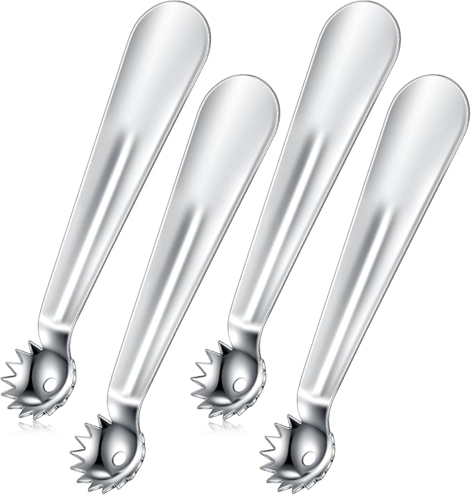 Baderke 4 Pcs Tomato Stem Corer Strawberry Baller Stainless Steel Strawberry Huller Tool Fruit Vegetable Stem Remover