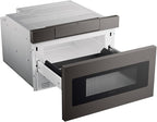 Sharp SMD2470AH 24" Microwave Drawer with 1.2 cu. ft. Capacity in Black Stainless Steel