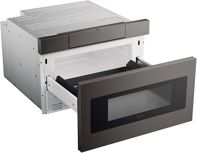 Sharp SMD2470AH 24" Microwave Drawer with 1.2 cu. ft. Capacity in Black Stainless Steel