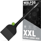 WALFOS Extra Large Silicone Basting Pastry Brush, 2.5 inch Wide Bristle Butter Oil Brush, Prefect for BBQ Grill Baking Kitchen Cooking-Pieces Design, BPA Free and Dishwasher safe