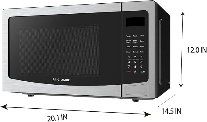 FRIGIDAIRE Stainless Steel Microwave Oven, Multi Function, Programmable, 1.1 Cu Ft 1000-Watt