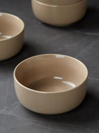 famiware Milkyway Cereal Bowl, Soup Bowls for 4, 25 Ounce Bowls Set for Kitchen, Bowl Set for Cereal Soup Rice Pasta Salad Oatmeal, Cinnamon Brown