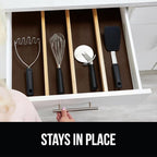 GORILLA GRIP powerGRIP Drawer Shelf and Cabinet Liner, Thick Strong Hold, Non-Adhesive Liners Protect Kitchen Cabinets and Cupboard, Bathroom Drawers, Easy Install, Breathable Mat, 20" x20', Chocolate