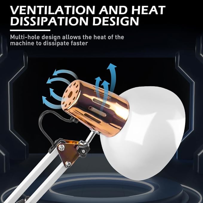 DUEBEL Heat Lamp for Food, Pretzel Warmer, Portable Catering Food Warmer for Buffet, Catering, Restaurant, Parties, Holidays and Entertaining, Concession Stand Supplies (White)