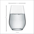 Schott Zwiesel Forté All Purpose Glass 13 Ounce (Set of 6), Drinking Glasses for Water, Dishwasher-Safe Tritan Crystal Glasses, Made in Germany