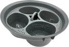 4 Eggs Egg Poacher Insert, Ceramic, Round, Blue