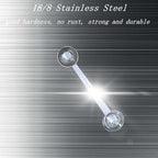 CoaGu Stainless Steel Coffee Scoop: Dual-Measure 1 Tbsp & 2 Tbsp Long Handle Tablespoon for Precise Scooping from Large Coffee Bags or Baking Ingredients