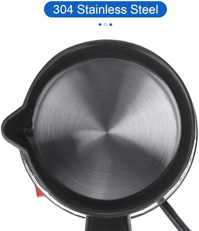 Turkish Coffee Maker, 600ml Portable Electric Turkey Coffee Pot Stainless Steel Arabic Greek Turkish Coffee Maker, Anti Scald Tea Maker Kettle Coffee Machine