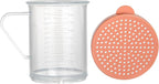 Restaurantware RW Base 10 Ounce Clear Plastic Dredge Spice Shaker 1 Reusable Dry Rub Shaker - Includes Rose Perforated Lid With Handle Clear Polycarbonate Spice Shaker For Any Seasoning