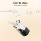 Ultrean Pepper Grinder, Rechargeable Salt and Pepper Grinder with 6 Adjustable Coarseness, LED Light, One-Hand Automatic Operation, Black&White