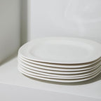 Stone Lain Quadro 4-Piece Salad Plate Set Porcelain, White