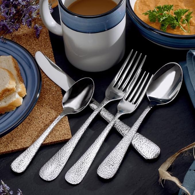 Liberty Tabletop Providence 20 Piece Flatware Set service for 4 stainless steel Silverware 18/10 Made in USA