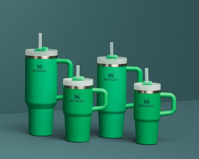 Stanley Quencher H2.0 Tumbler with Handle and Straw 30 oz | Flowstate 3-Position Lid | Cup Holder Compatible for Travel | Insulated Stainless Steel Cup | BPA-Free | Meadow