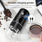 Handheld Electric Coffee Grinder Portable USB-C Rechargeable - Compact & Lightweight for Travel, Camping, Home Use, Black/White Design (60, White, one size fits all)