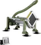 VEVOR French Fry Cutter, Potato Slicer with 1/2-Inch Stainless Steel Blade, Manual Potato Cutter Chopper with Suction Cups, Great for Potato, French Fries, Cucumber, Vegetables, Carrot